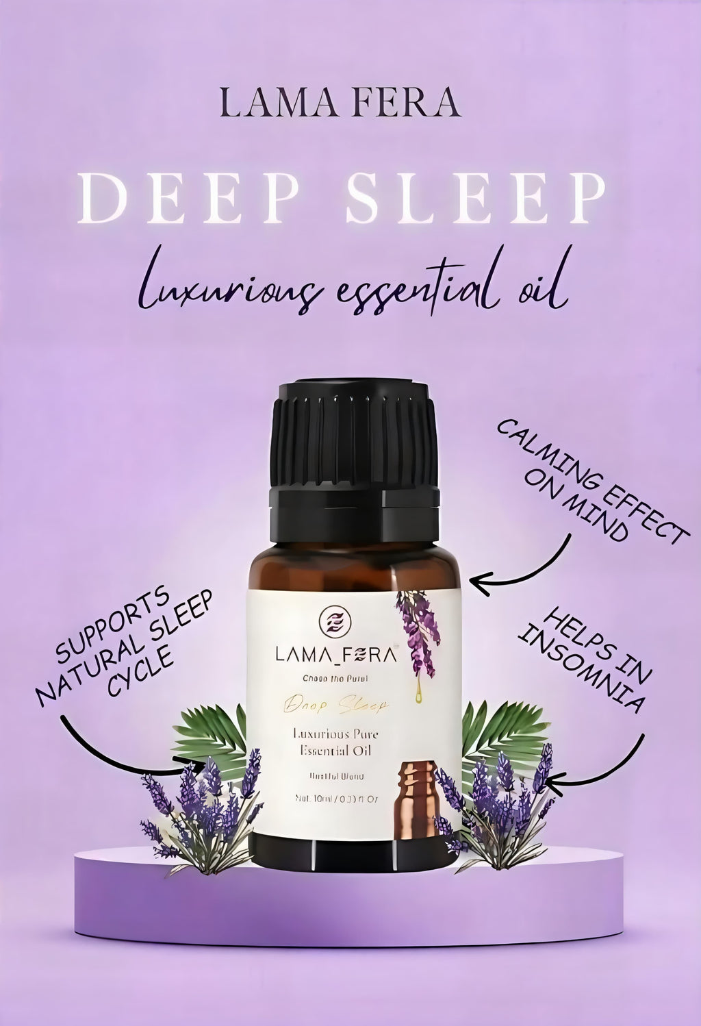 LAMA_FERA™ Deep-Sleep Luxurious Pure Essentials Oil Restful Blend