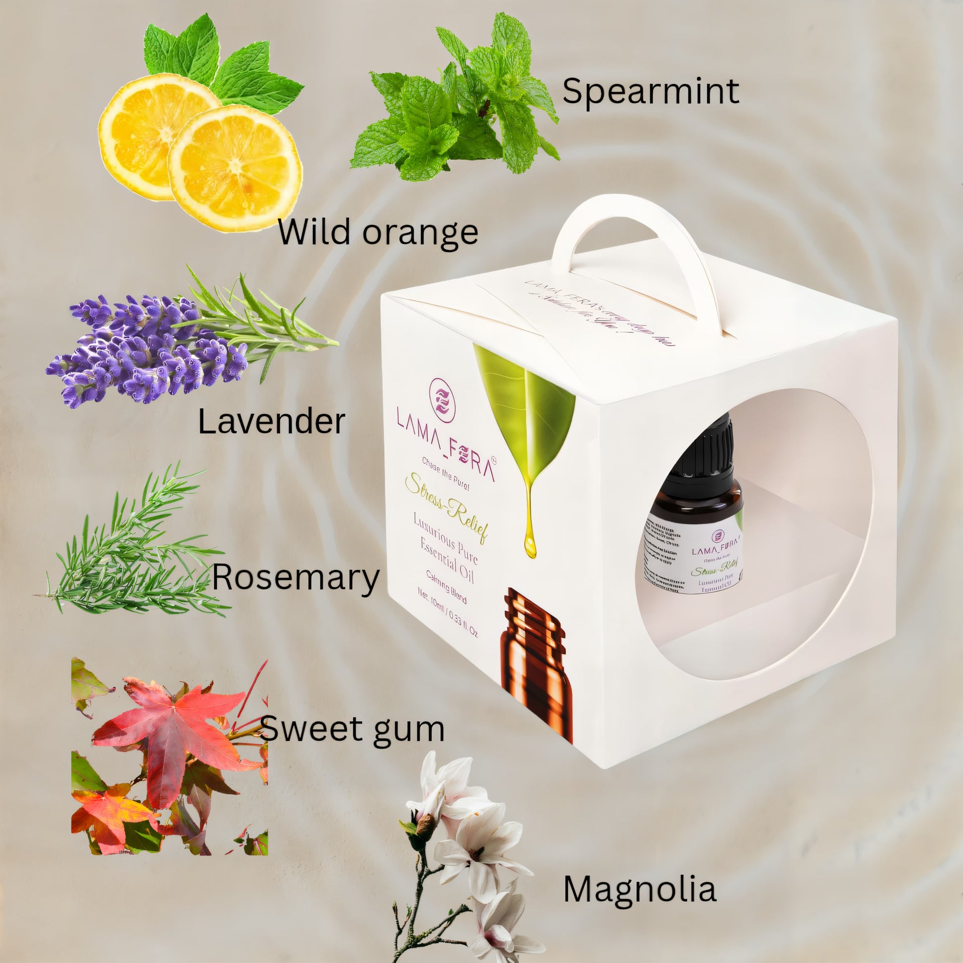 LAMA_FERA™ Stress-Relief Luxurious Pure Essential Oil Calming Blend