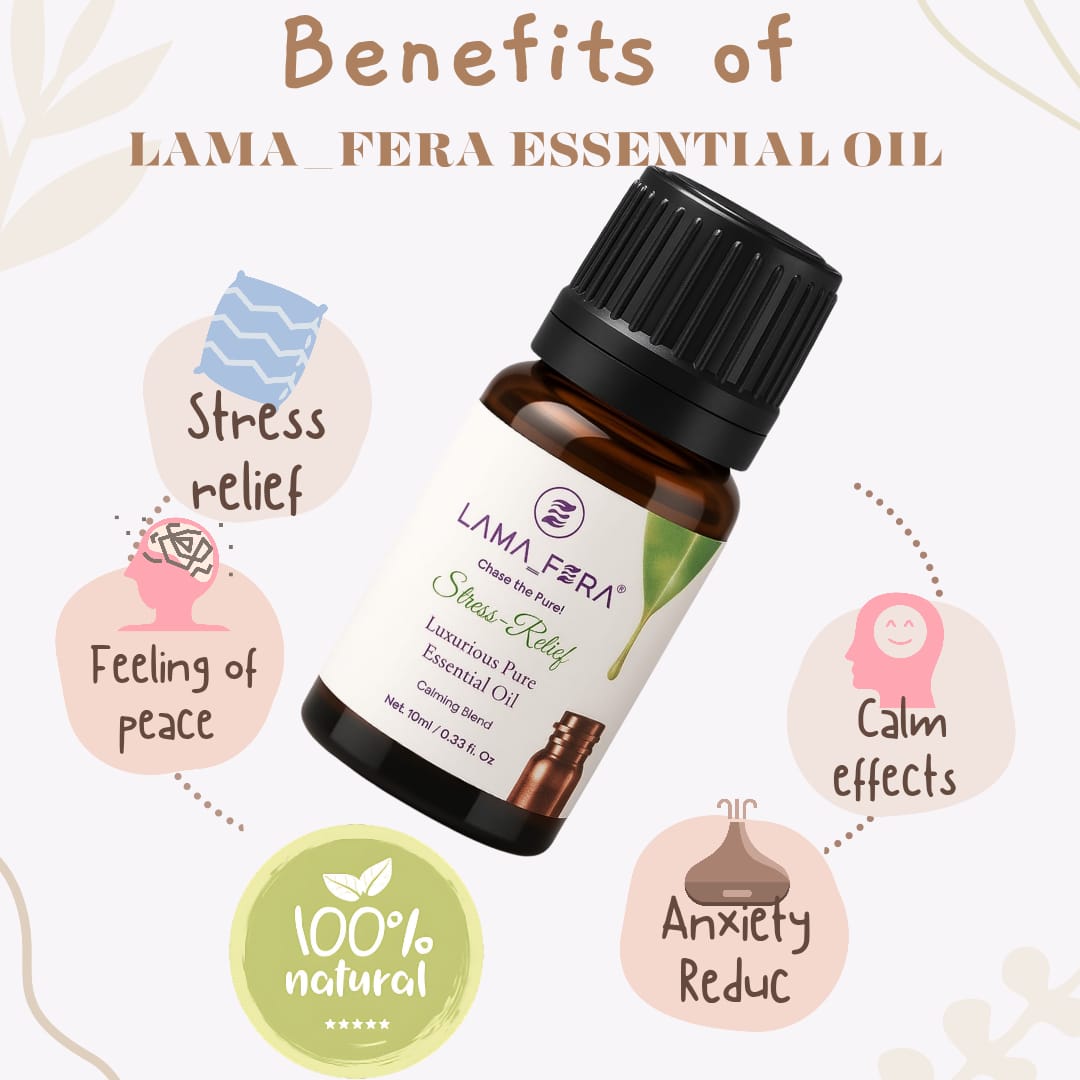 LAMA_FERA™ Stress-Relief Luxurious Pure Essential Oil Calming Blend
